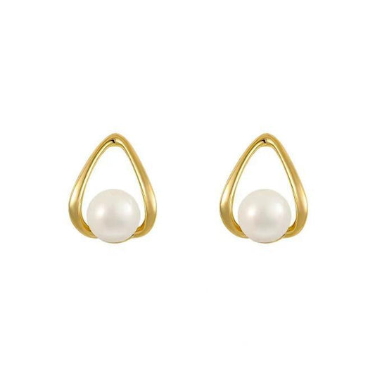 Pendientes de perla en forma de lágrima