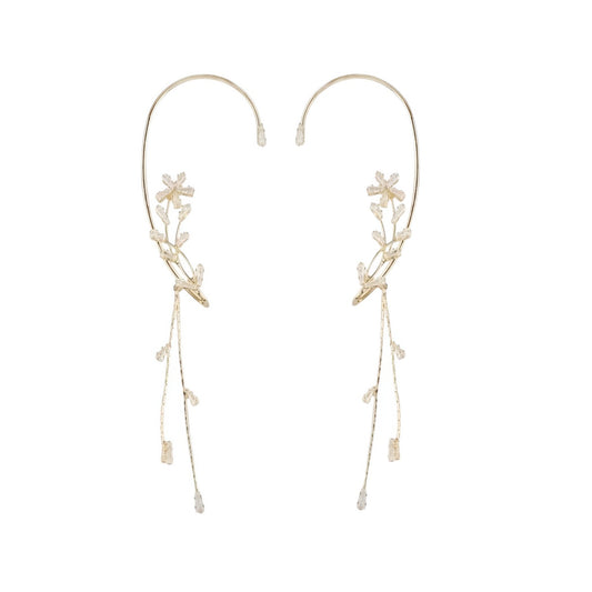 Brincos de Tassel em Forma de Floco de Neve
