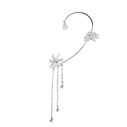Brincos de Tassel Floral Rotativos
