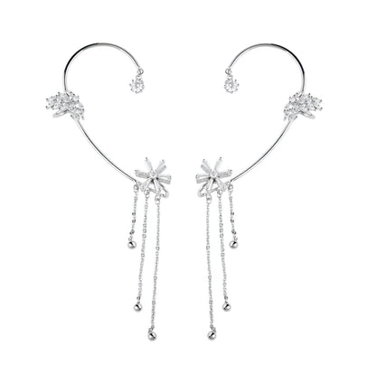Brincos de Tassel Floral Rotativos